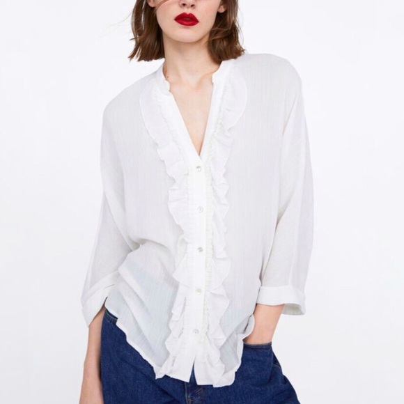 Zara Ruffle Blouse